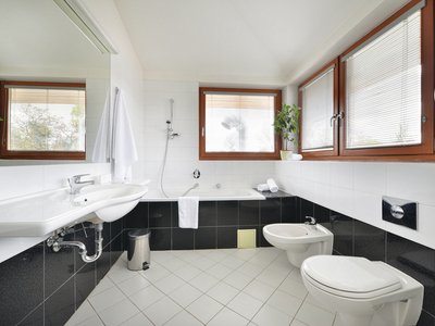 EA Hotel Populus*** - bathroom in suite (main building)